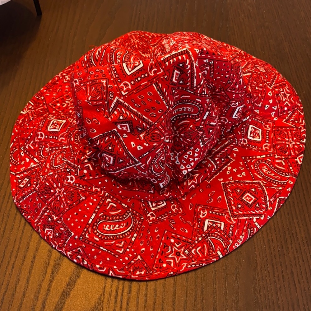 Red 100% Cotton Bucket Hat